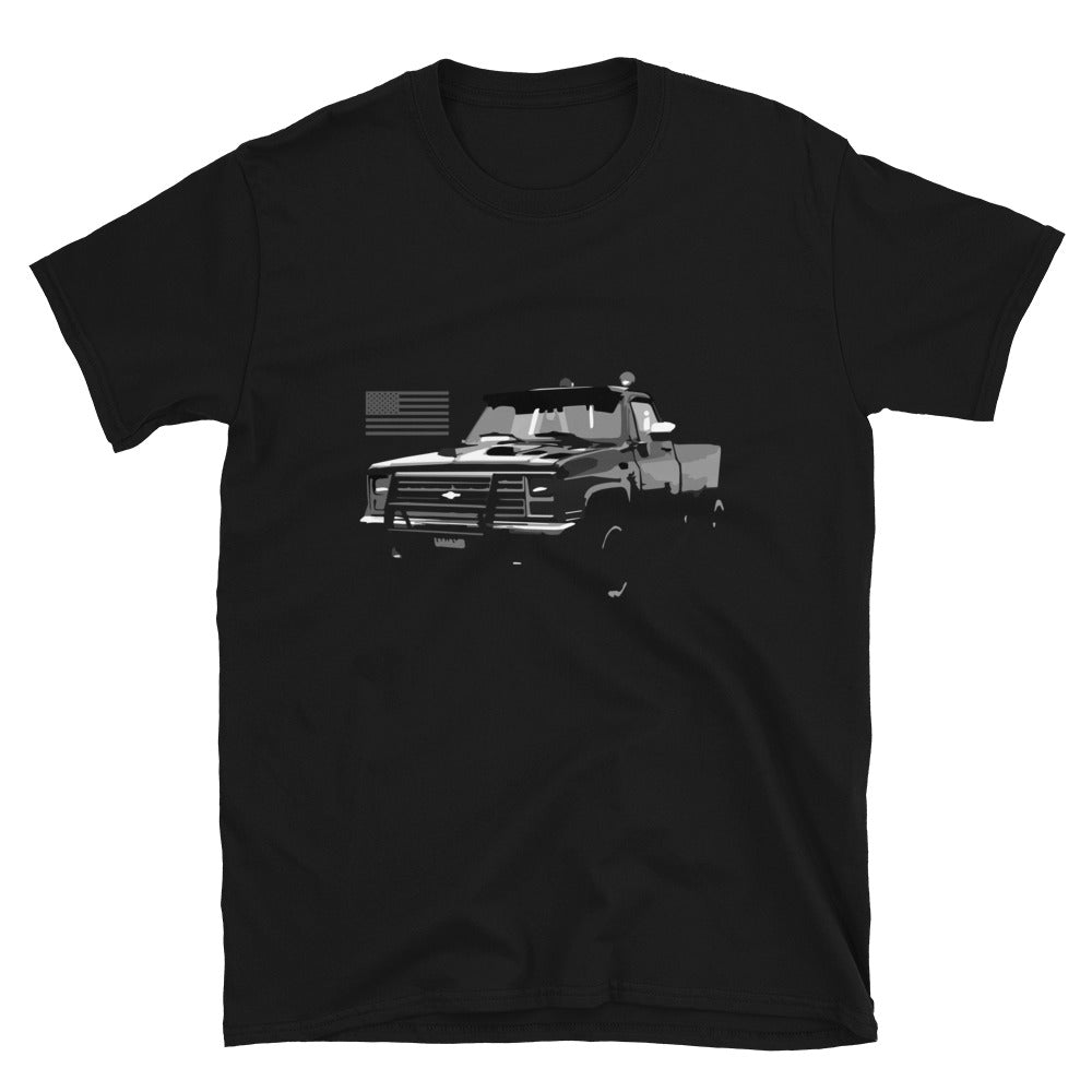 1985 Chevy K20 Pickup Truck Short-Sleeve Unisex T-Shirt