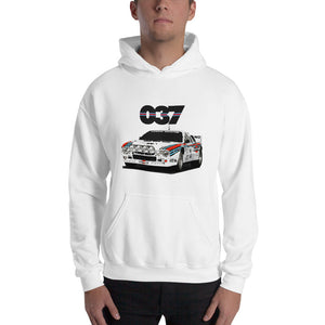 Lancia Martini Rally 037 Race Car Hooded Sweatshirt