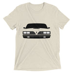 1977 Firebird Trans Am Front Short sleeve Tri-blend t-shirt