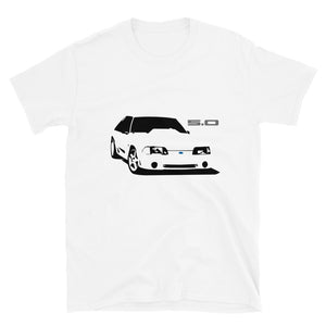 Retro 80s 90s Ford Mustang Fox Body 5.0 Short-Sleeve Unisex T-Shirt