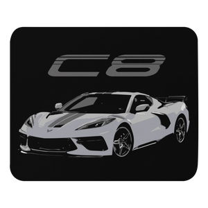 2022 Corvette C8 Silver Flare Metallic Mouse pad