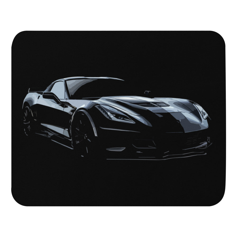 Blacked Out Corvette C7 Mouse pad