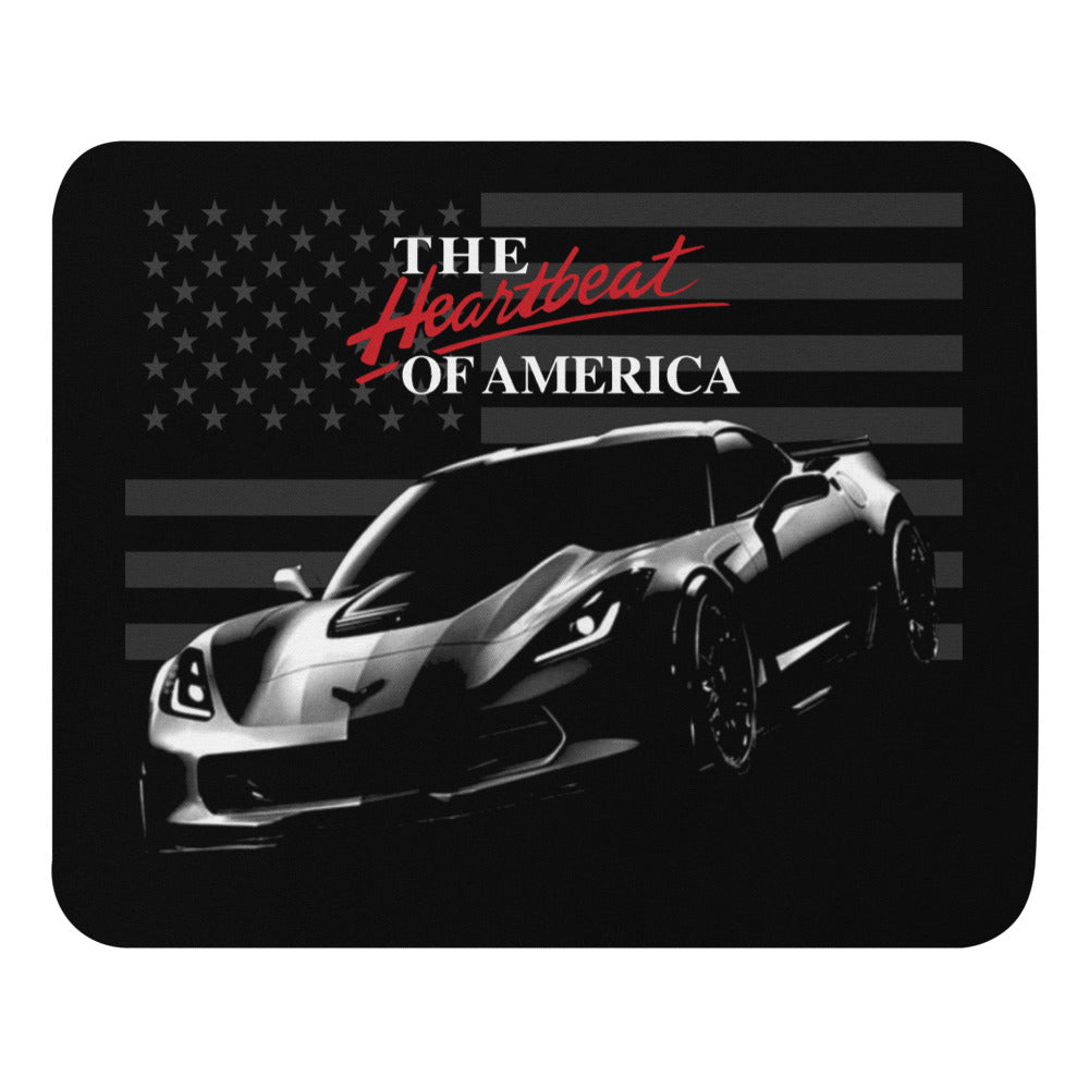 Heartbeat of America C7 Corvette Owner Gift Mouse pad