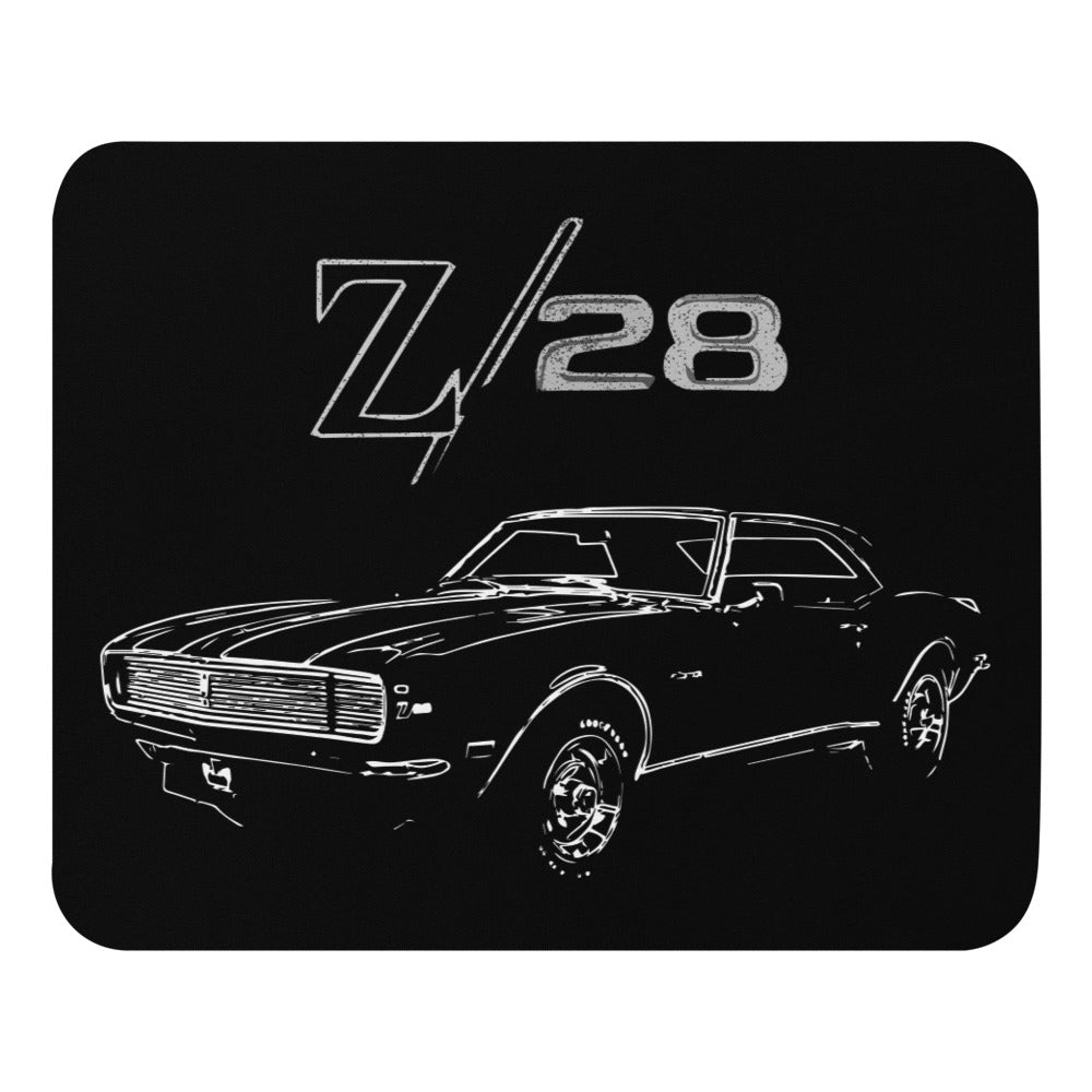 1967 Chevy Camaro Z28 Z/28 Antique Classic Muscle Car Owner Gift Mouse pad