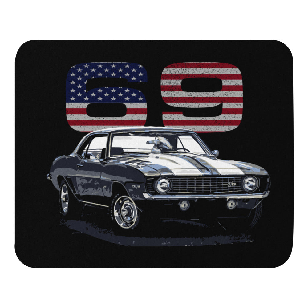 1969 69 Camaro Chevy Muscle Cars American Collector Car Gift Mouse pad