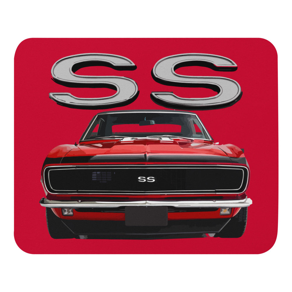 1968 Red Camaro SS Owners Gift Mouse pad