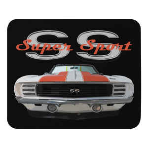 1969 Chevy Camaro SS Super Sport Classic American Muscle Car Mouse pad