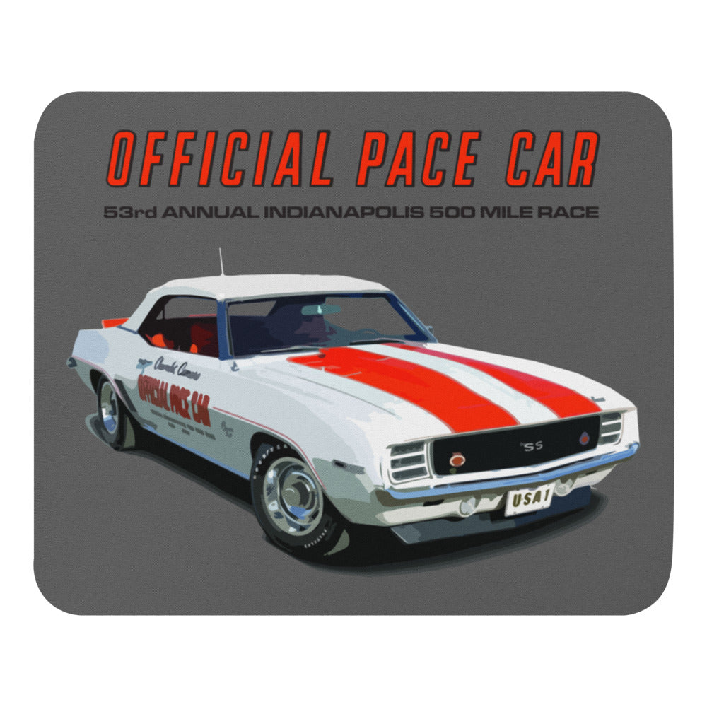 1969 Camaro SS Official Pace Car 53rd Indianapolis 500 Mile Race Mouse pad