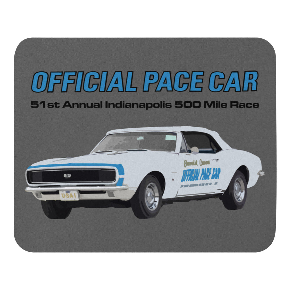 1967 Camaro SS Official Pace Car Indianapolis 500 Mile Race Mouse pad