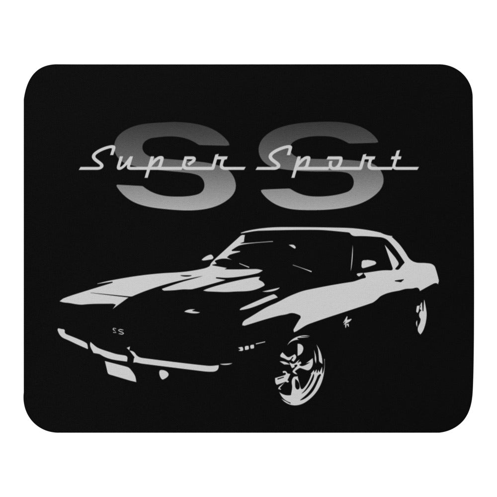 1969 69 Chevy Camaro SS Super Sport  Muscle Car Custom Art Mouse pad