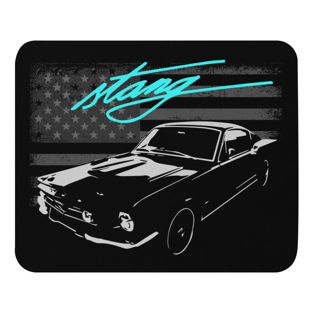 Vintage American Ford Mustang Classic Car Custom Art Mouse pad