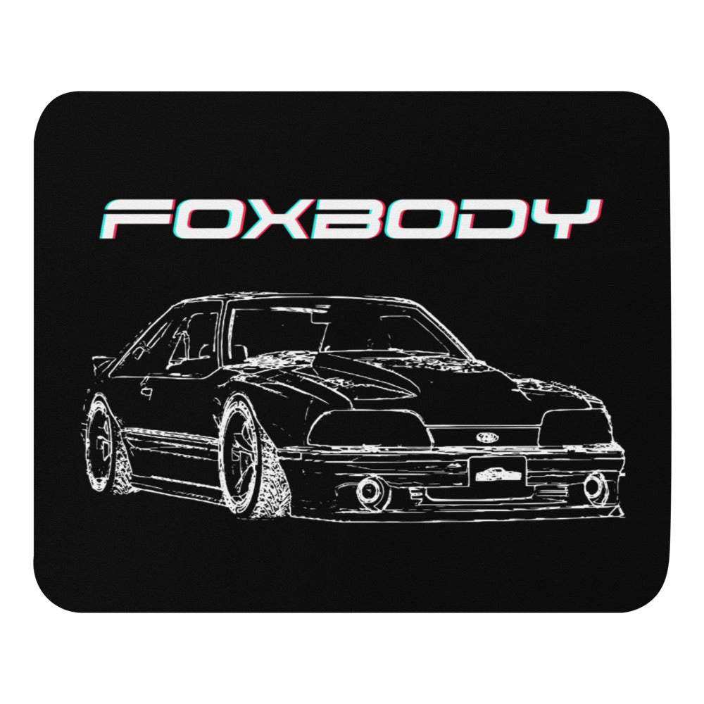 Third Gen Mustang Foxbody Fox Body Custom Line Art Mouse pad