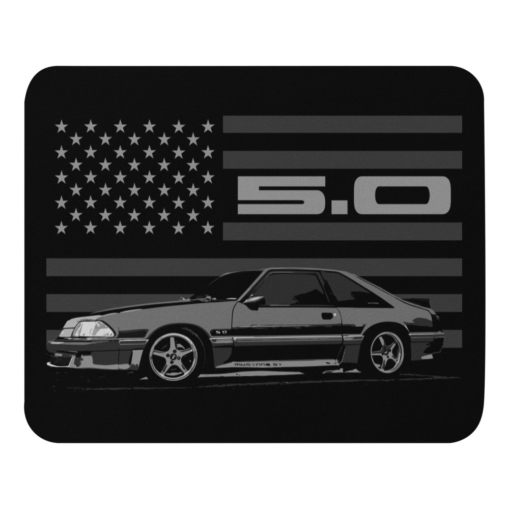 Mustang GT 5.0 Foxbody Fox Body American Icon Mouse pad