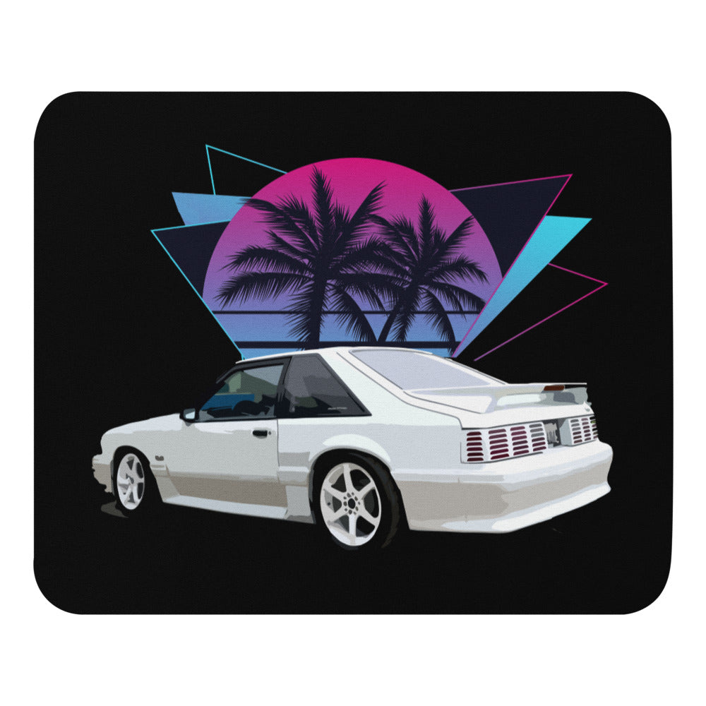 80s 90s Vaporwave Mustang Foxbody 5.0 GT Mouse pad