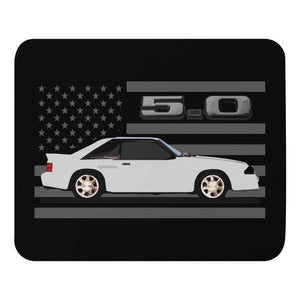 White Fox Body Mustang 5.0 3rd Gen Custom Gift Mouse pad