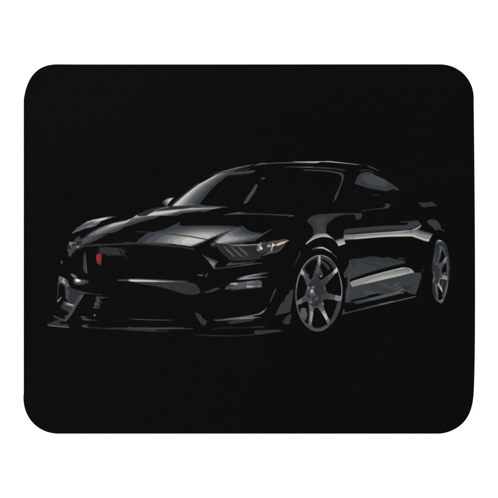 Black Mustang GT350R Custom Art Mouse pad