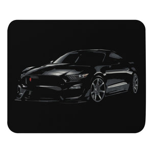 Black Mustang GT350R Custom Art Mouse pad