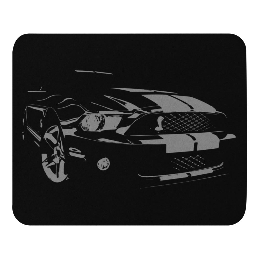 Black Ford Mustang Shelby GT500 S197 Custom Art Mouse pad