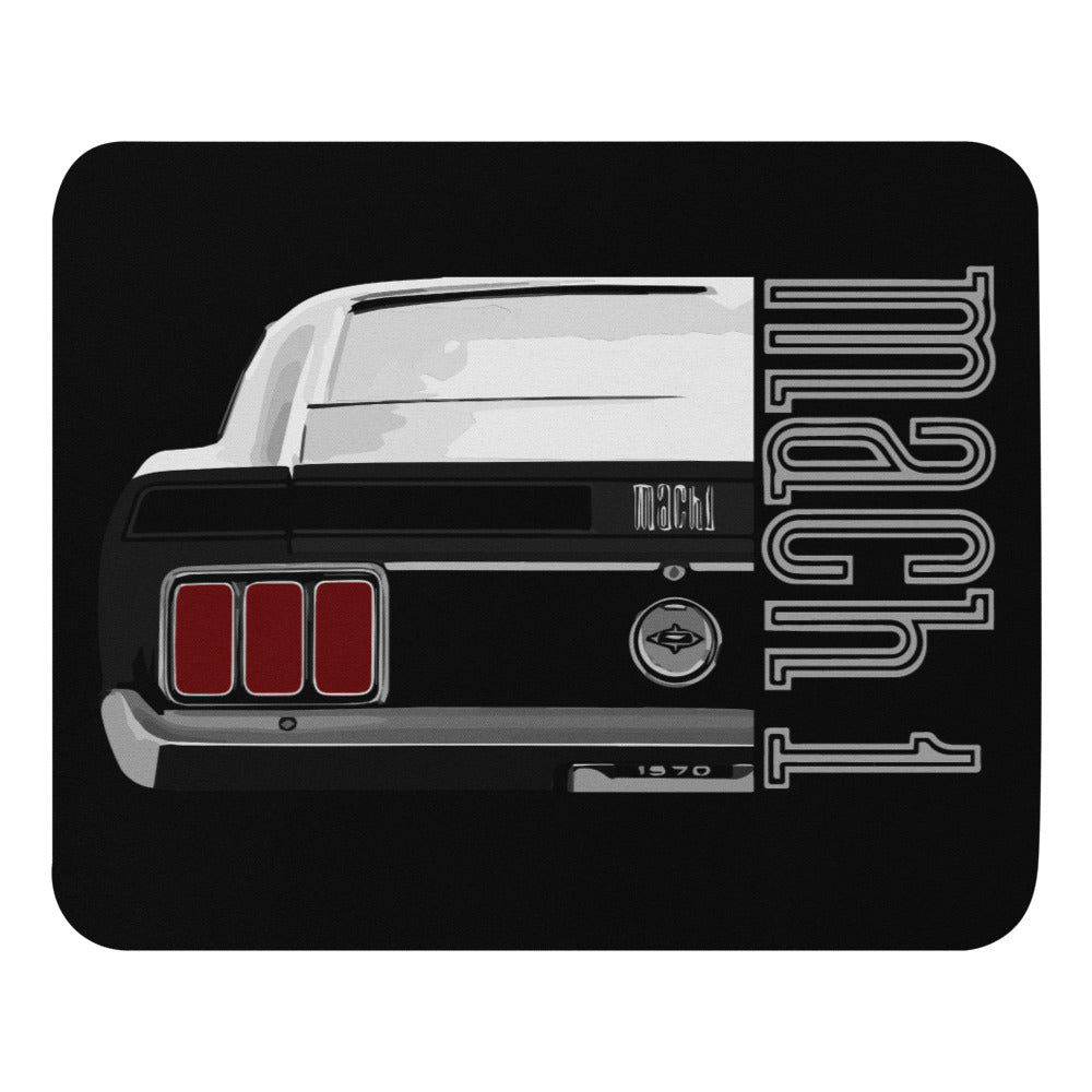 1970 Mustang Mach 1 Antique Ford Muscle Car Collector Cars Gift Mouse pad