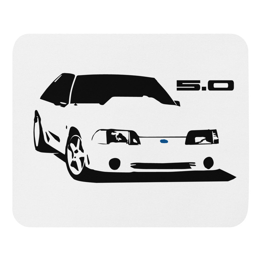 Retro 80s 90s Ford Mustang Fox Body 5.0 Custom Art Mouse pad