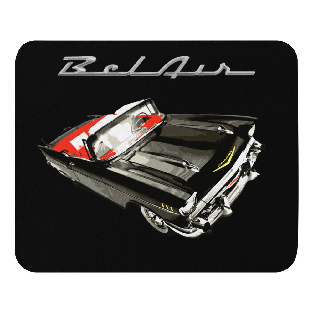 1957 57 Chevy Bel Air American Antique Classic Car Mouse pad