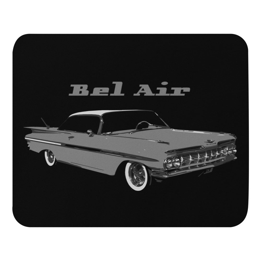 1959 Chevy Bel Air Antique Classic Car Mouse pad