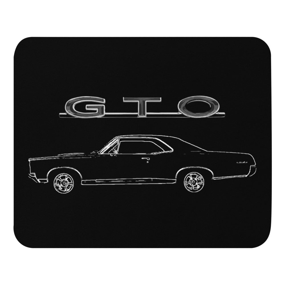 1967 GTO Line Art Muscle Car Owner Gift Mouse pad