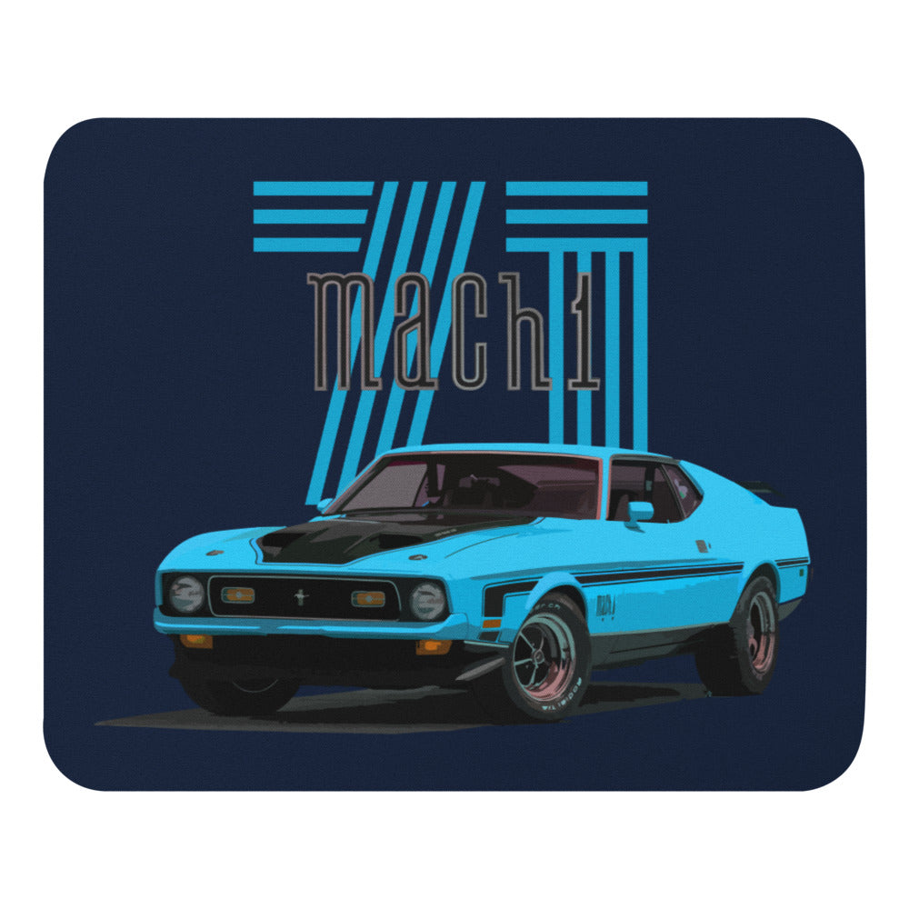 1971 Mustang Mach 1 Vintage American Muscle Car Custom Art Gift Mouse pad