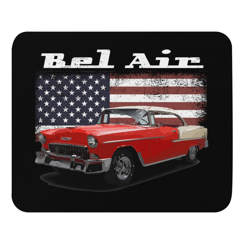 1955 Chevy Bel Air 327 V8 American Classic Car Mouse pad