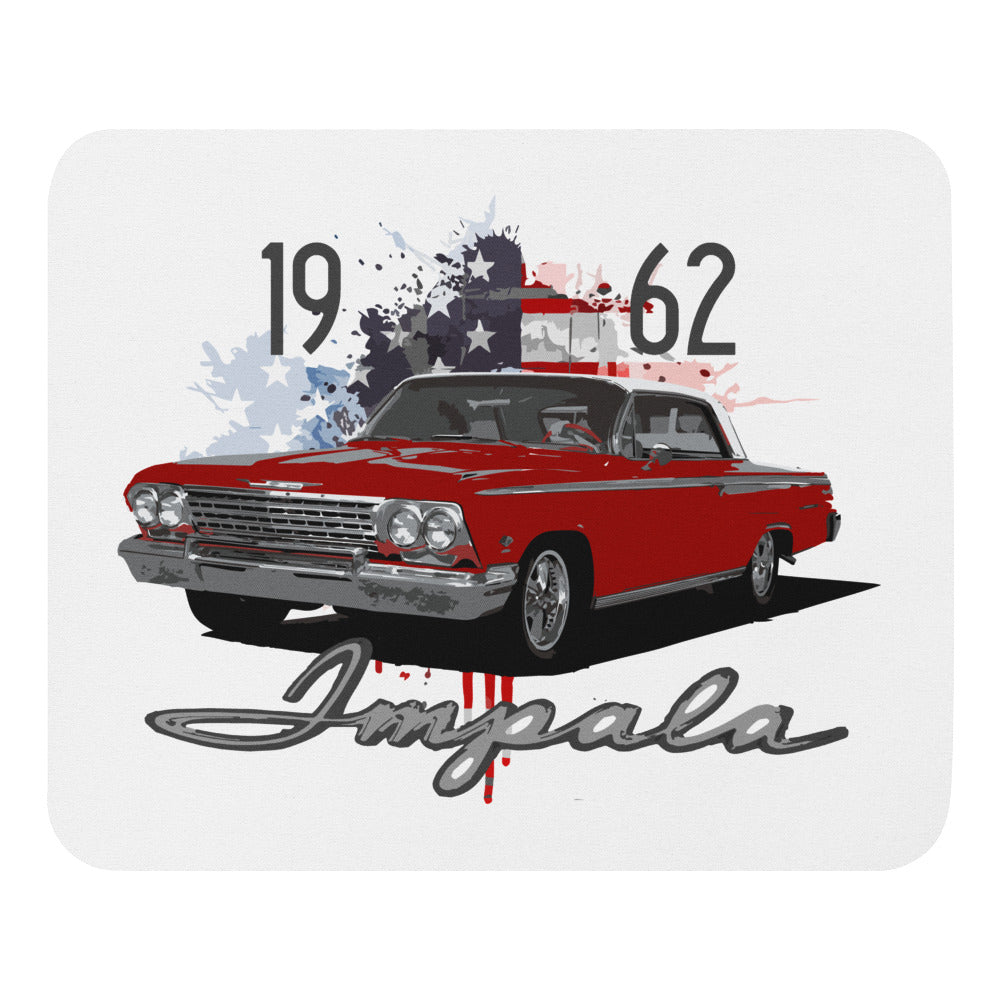 1962 Chevy Impala SS 2 Door Hardtop Custom Art Mouse pad