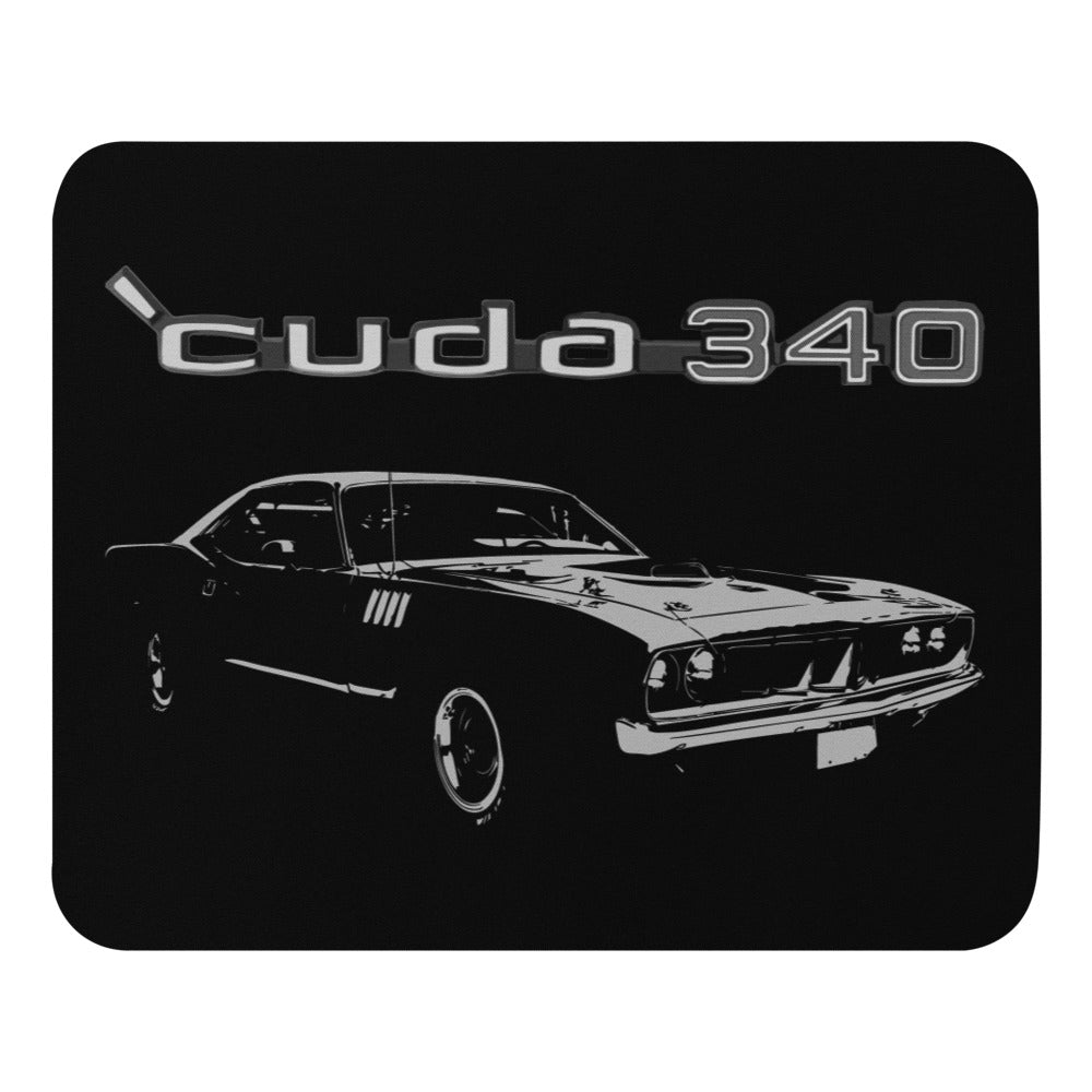 1971 Cuda 340 Barracuda American Muscle Car Mouse pad