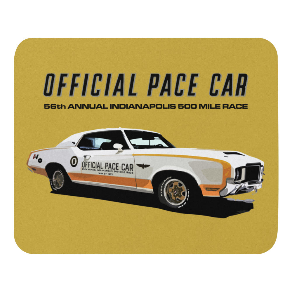 1972 Olds Cutlass Pace Car 56th Indianapolis 500 Mile Race Mouse pad