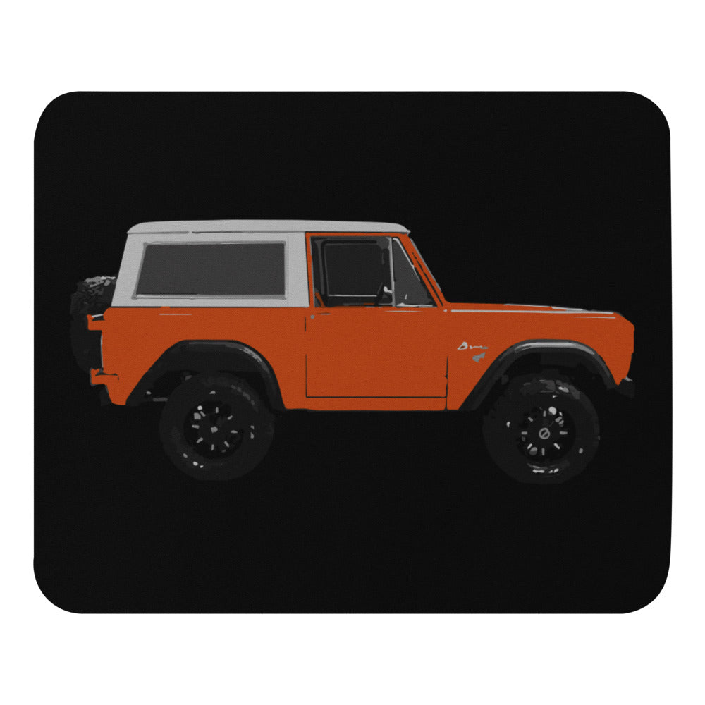 Vintage 1974 Orange Ford Bronco Mouse pad