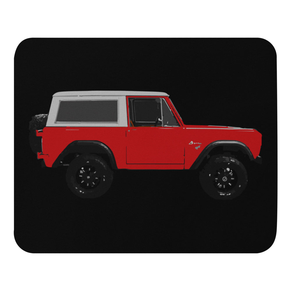 Vintage 1974 Red Ford Bronco Mouse pad