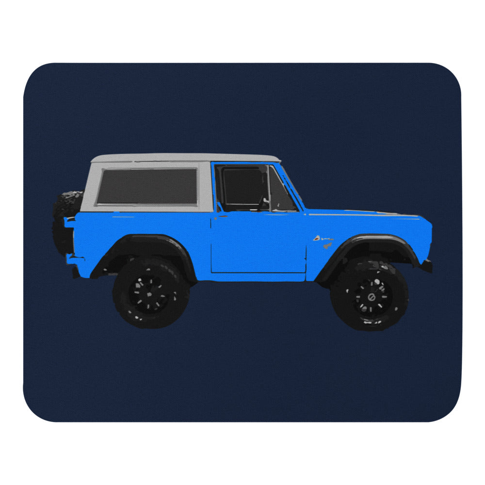 Vintage 1974 Blue Ford Bronco Mouse pad