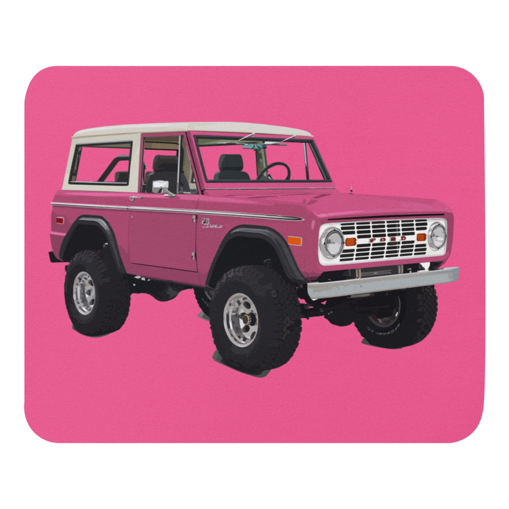 Pink Ford Bronco Mouse pad