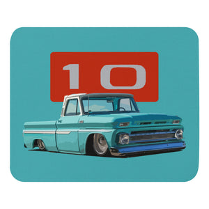 1966 Chevy C10 Slammed Antique Pickup Truck Mouse pad