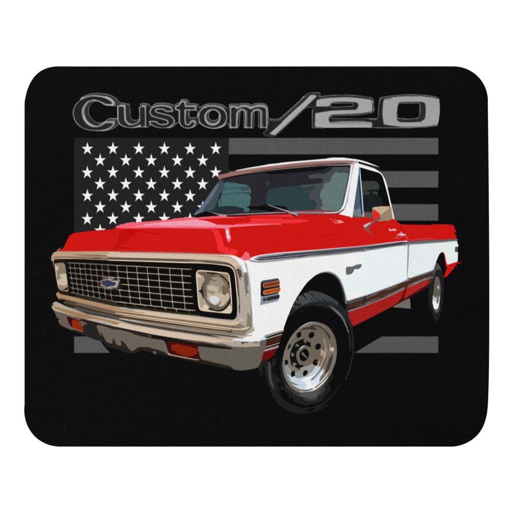 1972 Chevy C20 Custom 20 Pickup Truck Mouse pad