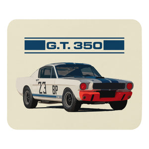 1965 GT350R Mustang Fastback Race Car Mouse pad