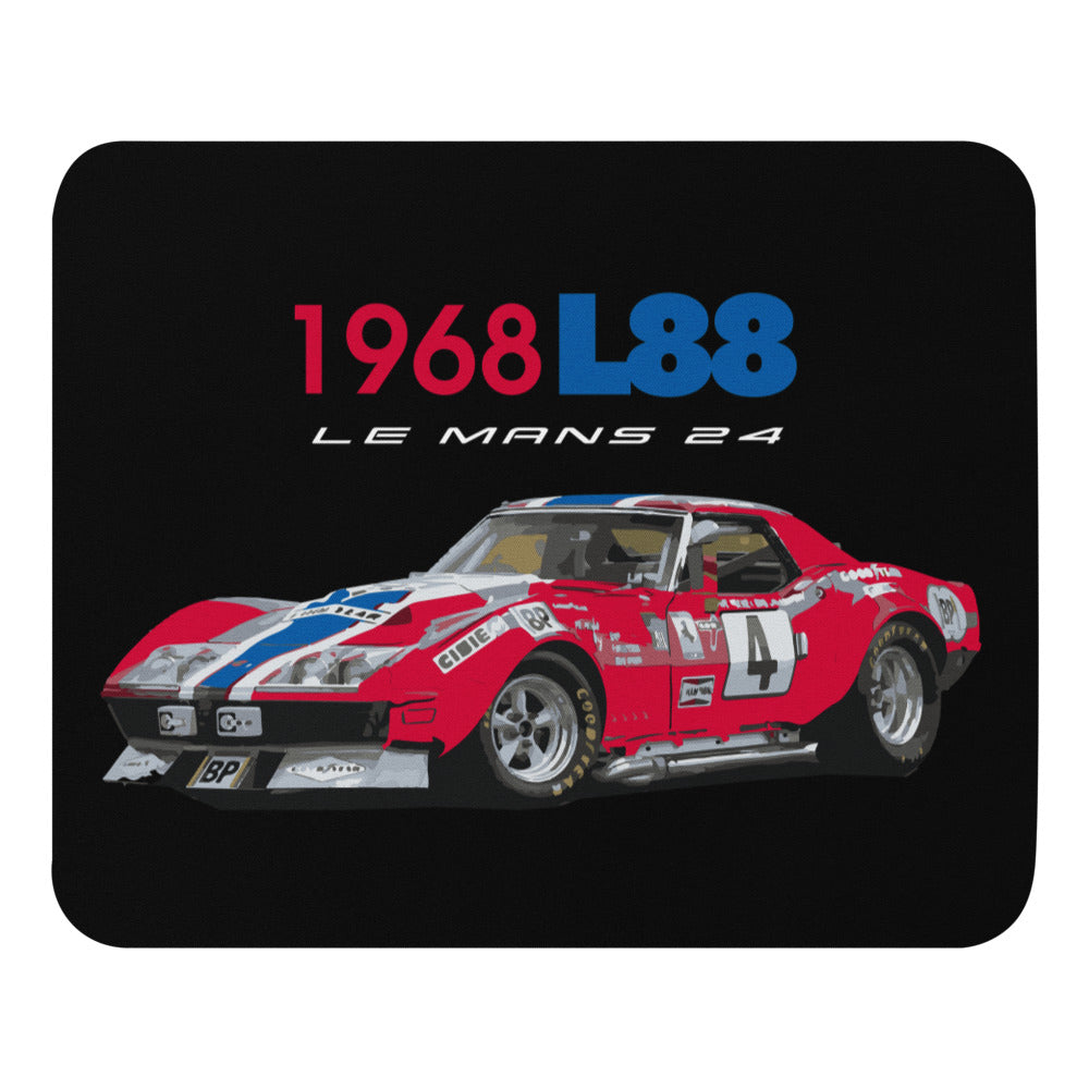 1968 Corvette C3 L88 RED/NART Racing Race Car Mouse pad