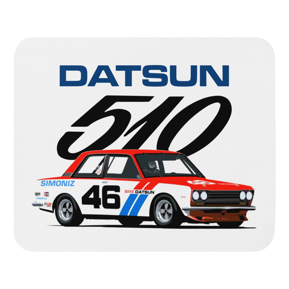 Datsun 510 Vintage Racing #46 Racecar Mouse pad