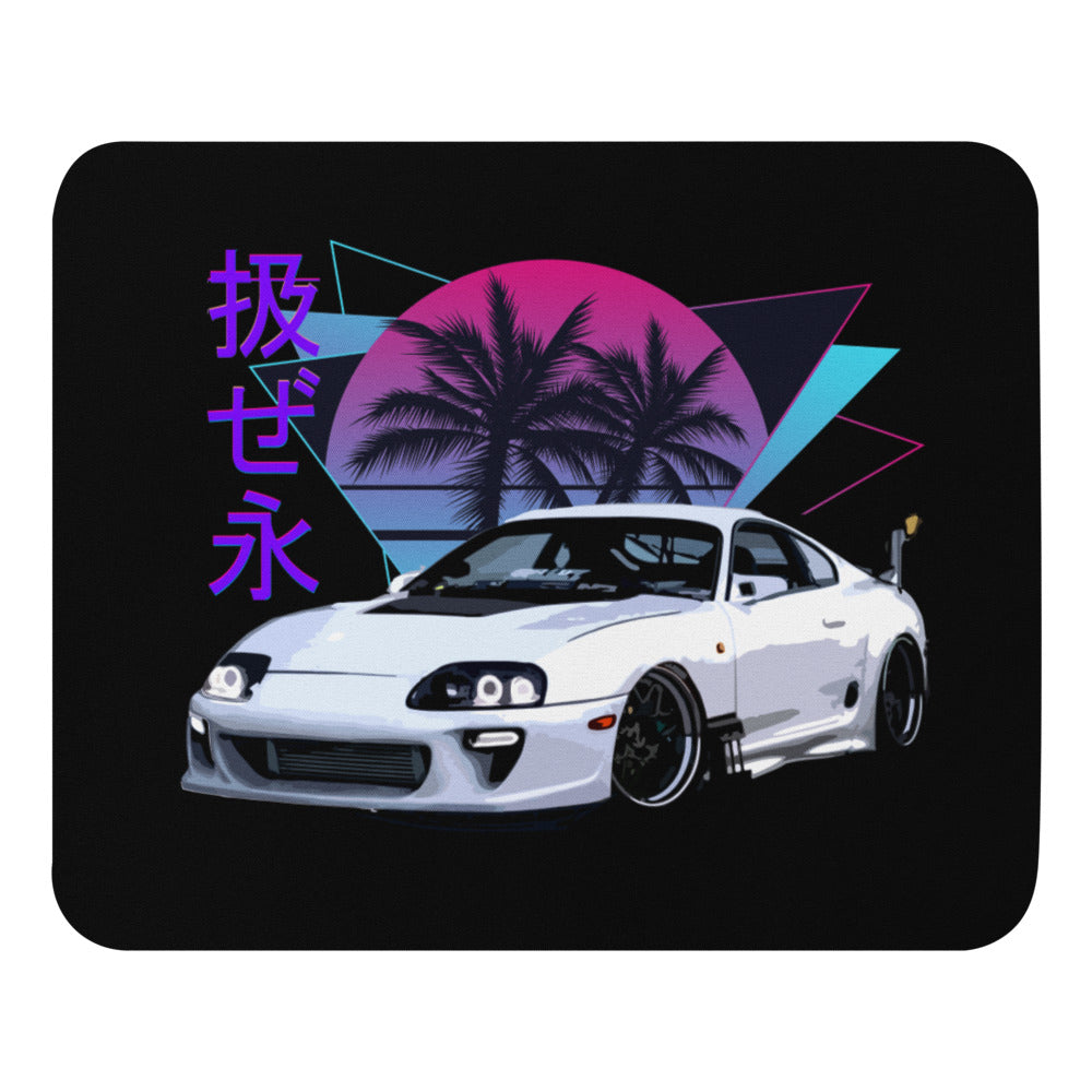 Vaporwave Aesthetic Supra JDM Tuning Drift Racing Mouse pad