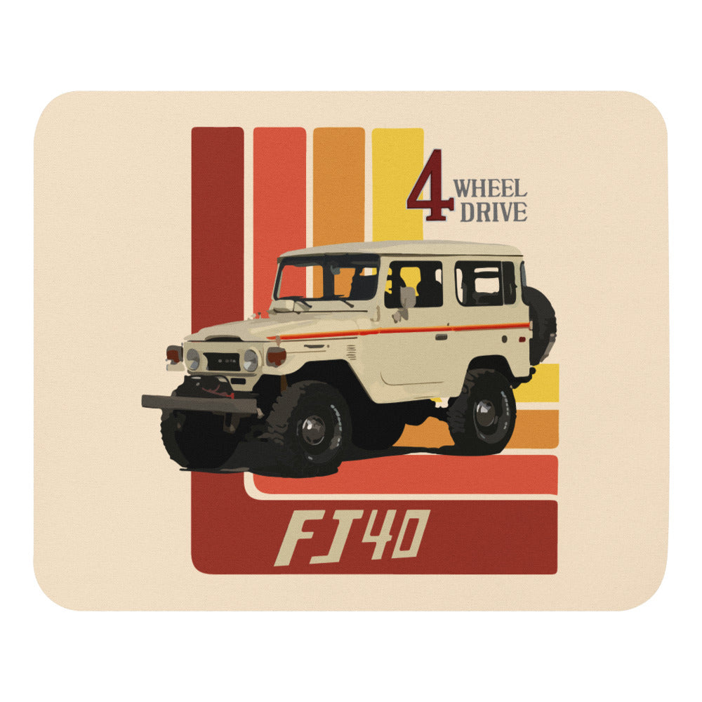 Retro Land Cruiser FJ40 SUV Mouse pad