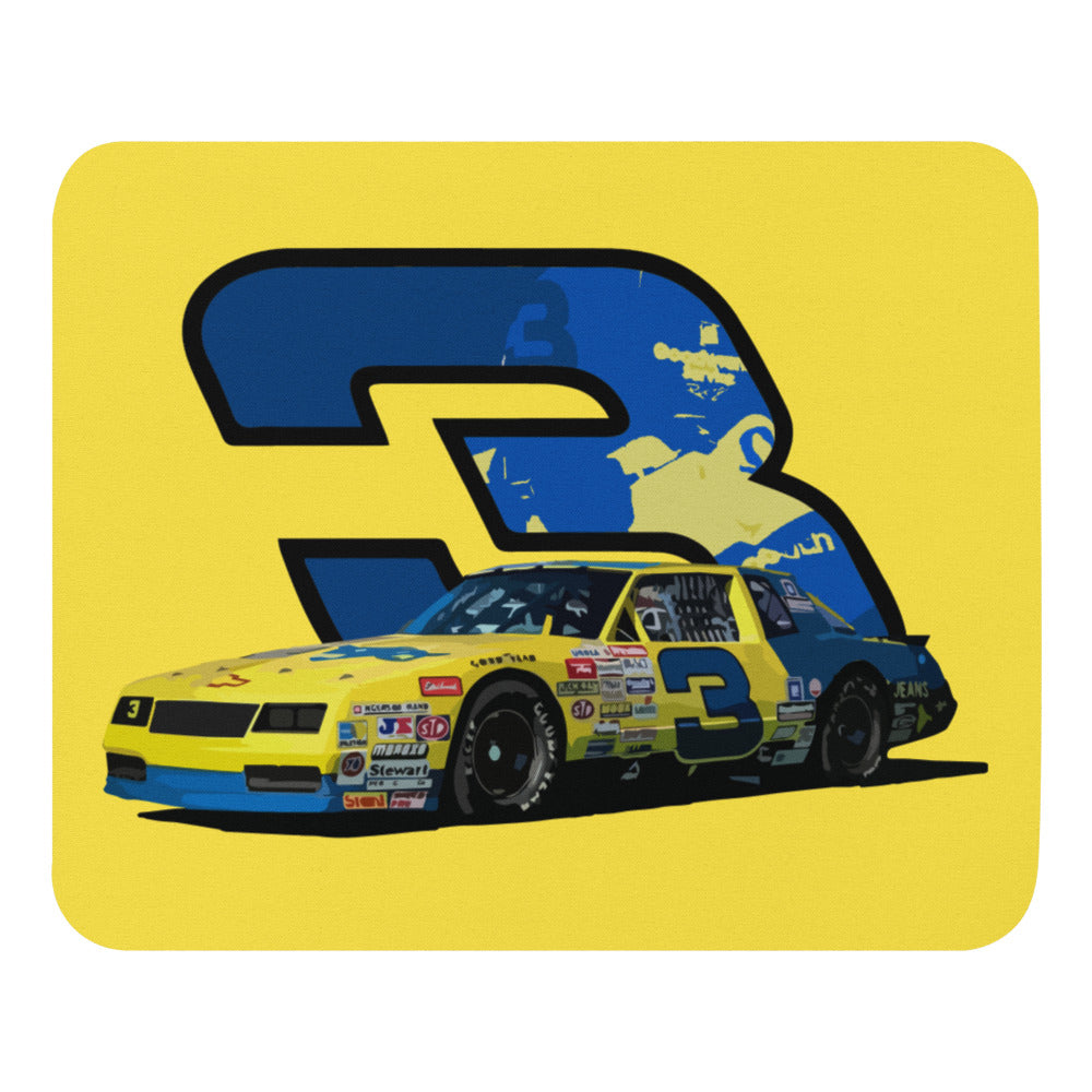 Dale Earnhardt Sr Yellow Winston Cup Racecar Mouse pad