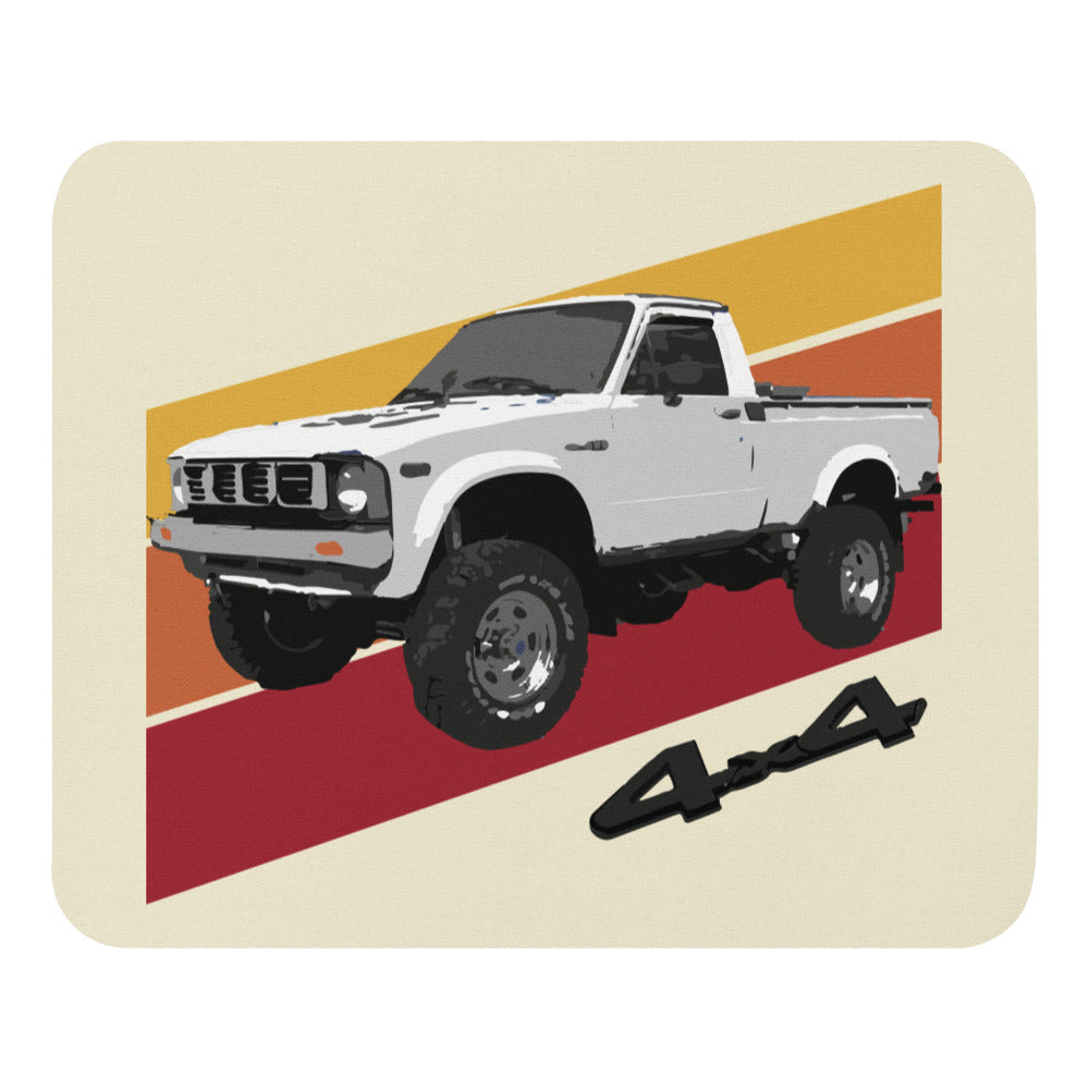 Retro 1980 Hilux 4x4 Pickup Truck Mouse pad