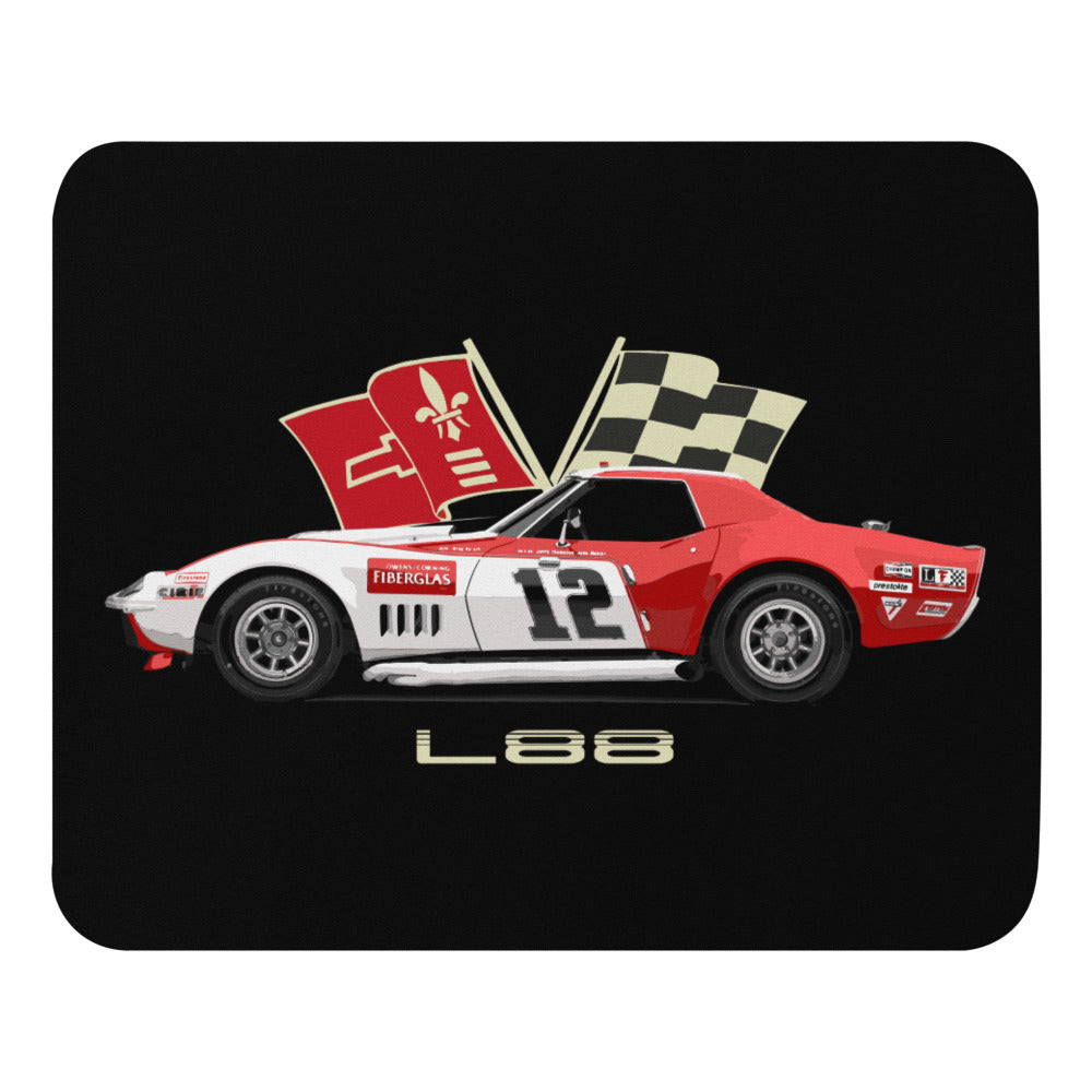 1968 Owens Corning L88 Chevy Corvette Race Car Mouse pad