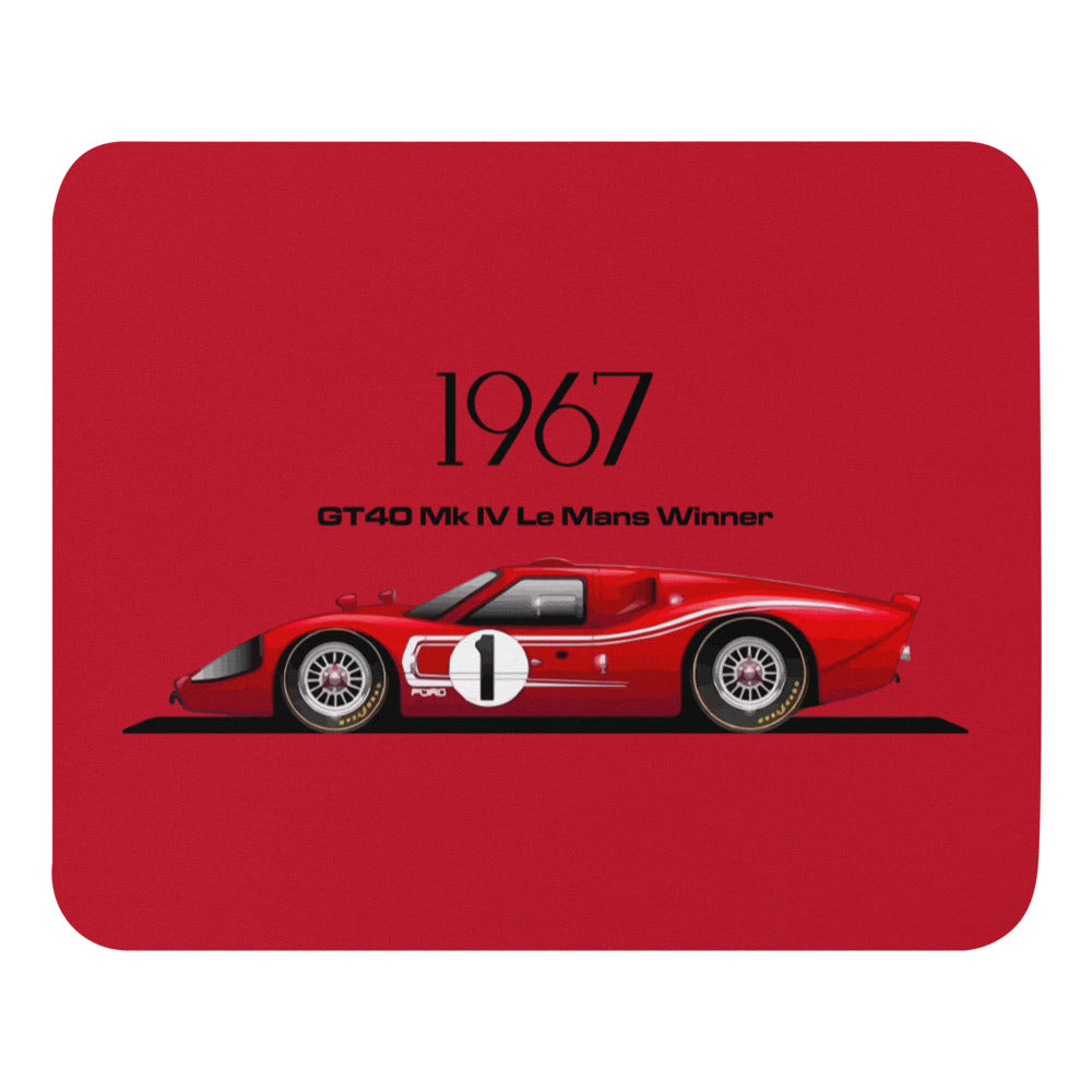 1967 GT40 Mk IV Race Car Mouse pad