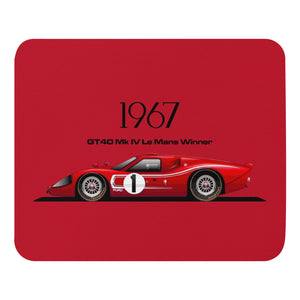 1967 GT40 Mk IV Race Car Mouse pad