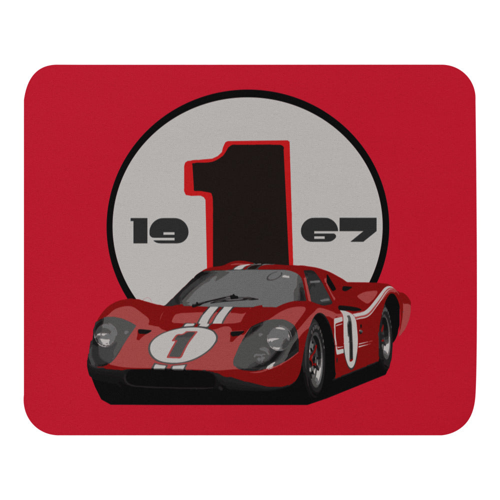 1967 Ford GT40 Mark IV Race Car Motorsports Racing Custom Art Mouse pad