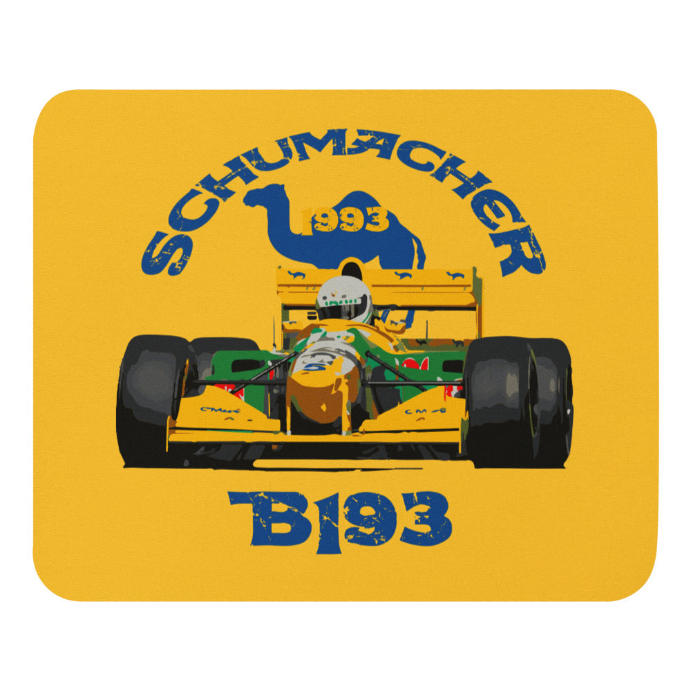 1993 Michael Schumacher Ford B193 F1 Race Car Mouse pad